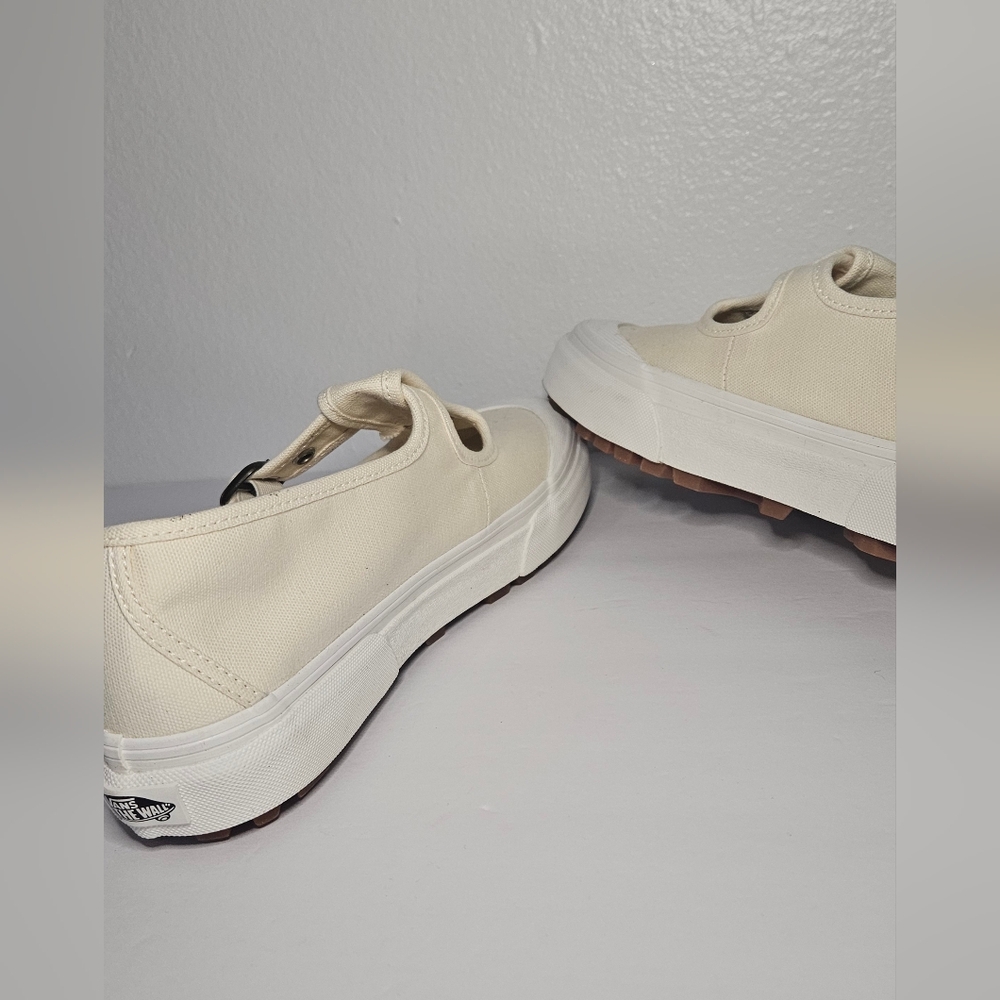 Vans Off the Wall 93 Mary Jane T Strap Style-Chunky Sole White Size 9 Women's - Picture 8 of 11
